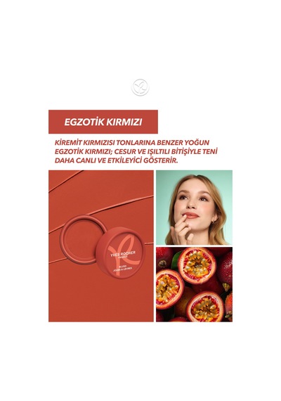 Yves Rocher Krem Allık - Lip And Cheek 2 Si 1 Arada 40. Egzotik Kırmızı