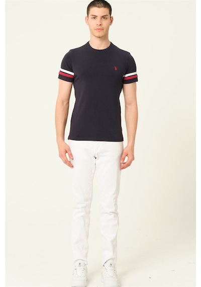 T8589 Dewberry Erkek T-shırt-lacivert Lacivert
