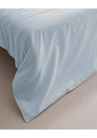 Madame Coco Manon King Size %100 Pamuk Ranforce Düz Nevresim - Mavi MAVI
