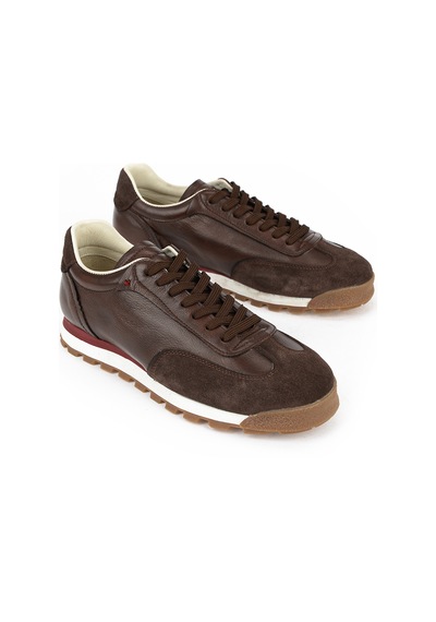 Ziya Erkek Hakiki Deri Sneaker 1611026z1020 Kahve 1611026z1020 300 40