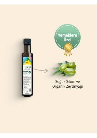 Ravla Organik Zeytinyağı 250ml Bebek Ve Çocuklara Özel Sofralık Seri