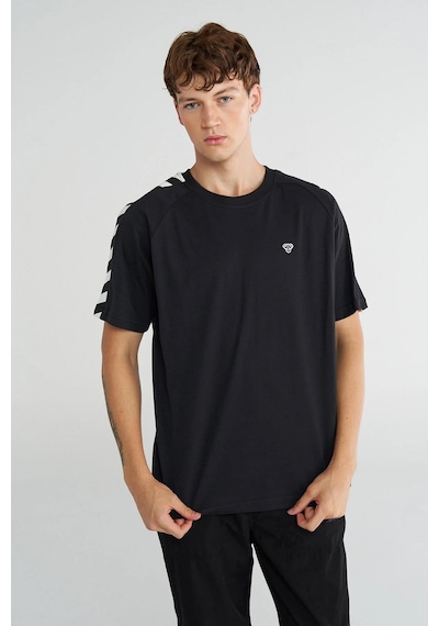 Hummel Archive S/s 912209-2001 Siyah Erkek T-shirt Siyah