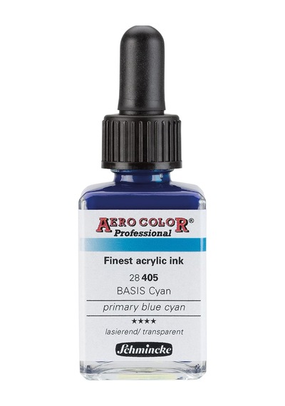 Aero Color Professional Akrilik Airbrush Mürekkebi 28 Ml 405 Primary Blue Cyan Genel