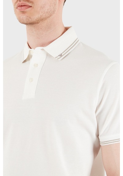 Emporio Armani Erkek Polo Em005842 Af12955 U0003 Beyaz Beyaz