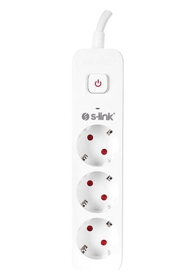S-link 1.5m 3 Lü Anahtarlı Akım Korumalı Priz 3x1.5mm 750 Joule Spg301s Diğer