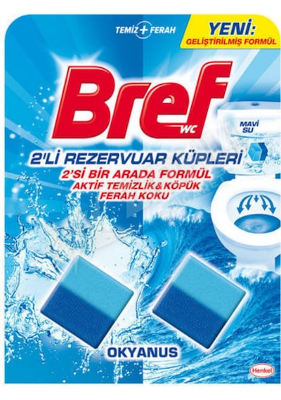 4 Adet Bref Rezervuar Küp Okyanus 2x50 Gr