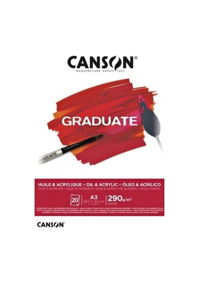 Canson Graduate 290 Gr A3 30Yp Oil & Acrylic