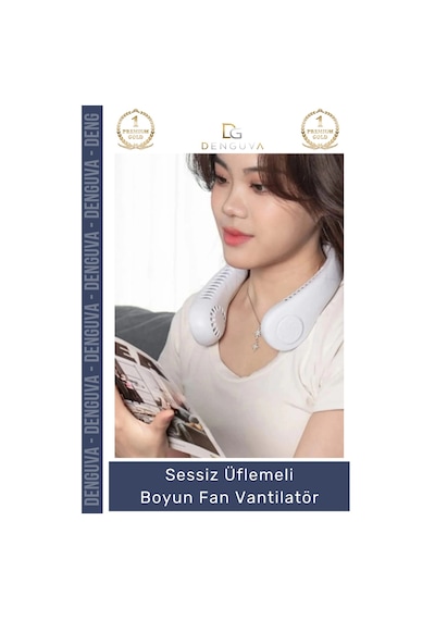 Boyunfanı Şarjlı Taşınabilir Mini Usb Sessiz Fan Güçlü Motorlu Giyilebilir Şık Üflemeli Boyun Vantil