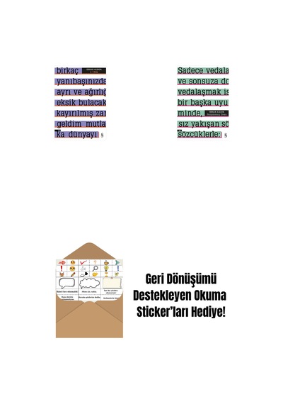 A Etika + Parçalanmış Divan + Okuma Sticker'ları