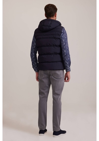Ysf Erkek Lacivert Regular Fit Yelek