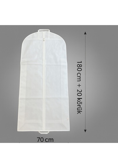 Gelinlik Ve Abiye Kılıfı Gamboç 1 Adet / 70 180+20cm 80 Gr Beyaz Kumaş 100 X 100 Beyaz Tr Diğer