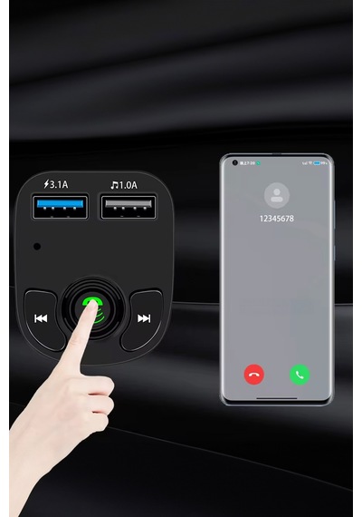 Thentech Radyo Üzerinden Bluetooth Bağlantı Sağlayan Şarj Çıkışlı Usb Okuma Fm Radyo Oynatıcı