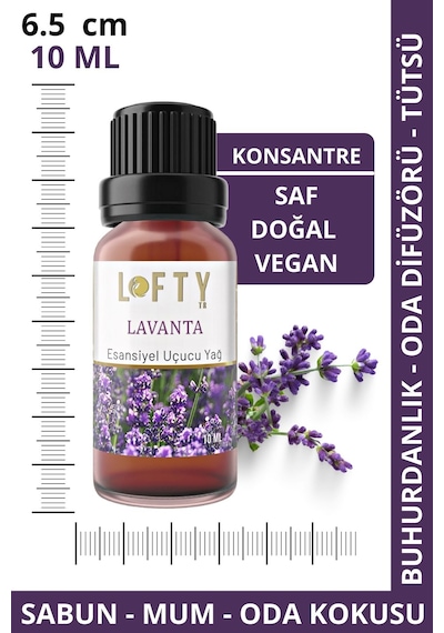 Lofty Lavanta Uçucu Yağ Buhurdanlık Esansı Oda Kokusu 10 ML Lofty Lavanta Uçucu Yağ Buhurdanlık Esansı Oda Kokusu 10 ML