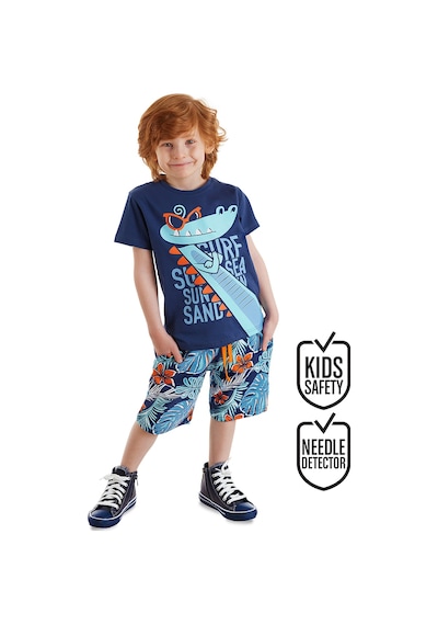 Surfer Croco Erkek Çocuk T-shirt Şort Takım