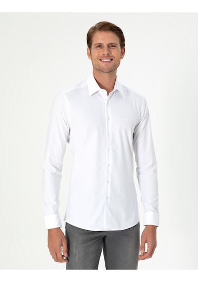 Pierre Cardin Erkek Beyaz Gömlek Desenli 50292264-vr013 Beyaz