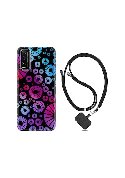 Vivo Y20 Kılıf Boyun Askılı Daireler 1751