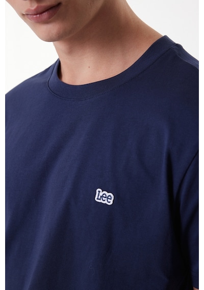 Lee Regular Fit Normal Kesim Sıfır Yaka Tişört L60Ufq35 Lacivert