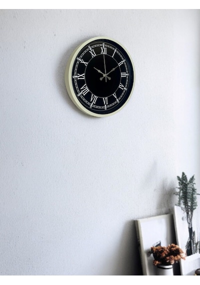 Mcg 36 Cm Krem Dekoratif Duvar Saati Çok Renkli 81976829