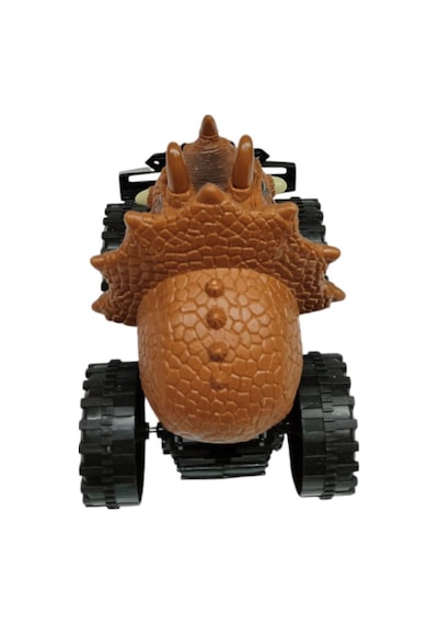Sürtmeli Dinazor Robota Dönüşen Araba 14 Cm - Kahverengi