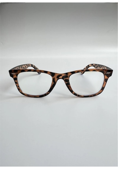 Habeq Unisex Wayfarer Leopar Mavi Işık Korumalı Gözlük Ekran Gözlüğü Blue Block Çok Renkli