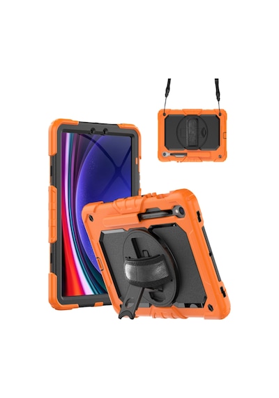 Samsung Galaxy Tab A11 Plus/a9 Plus Uyumlu 11inç Tablet Kılıf Tam Koruyucu Askılı Defender Zırh Tank Arka Kapak
