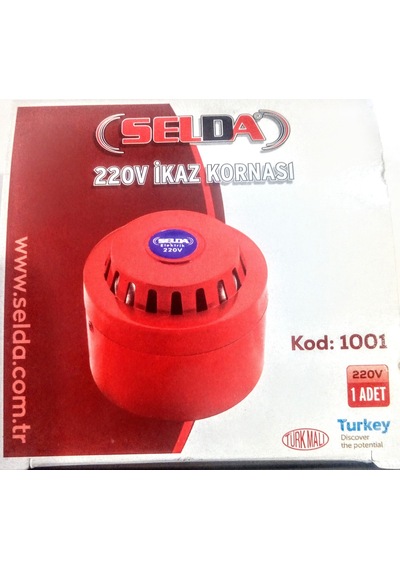 Selda Alarm Kornası 220 V İkaz Kornası Plastik