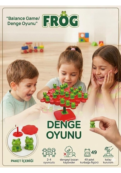 Kurbağa Denge Oyunu: Kim Kuleyi Devirmeden Bitirecek