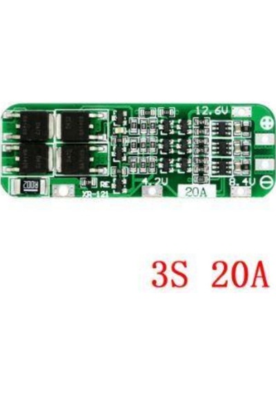3s 20a 12,6v Bms Koruma Kartı Lityum Batarya 18650 Li-ion Lipo Protection Module