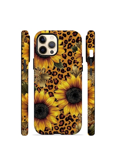 Velvoria Valestra Ay Çiçekli Leopar Apple iPhone Uyumlu 12 Pro Max Darbe Korumalı Kılıf Valestra Select - Ay Çiçekli Leopar
