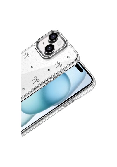Apple iPhone Uyumlu 14 Fiyonk Desenli Kapak - Desen 5 Renkli