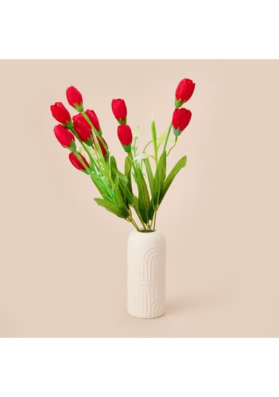 Manolya Yapay Çiçek - Kırmızı - 38 Cm Çok Renkli