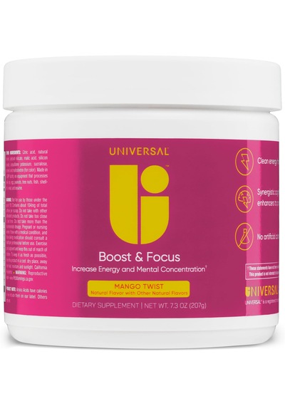 Universal U Boost & Focus Powder Energy And Cognitive B12 Niacin Choline L-tyrosine Huperzine Beta Alanin Citrulline Karışık Universal U Boost & Focus Powder Energy And Cognitive B12 Niacin Choline L-tyrosine Huperzine Beta Alanin Citrulline Karışık