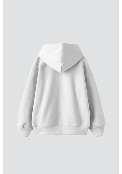 Tarzsokak Universe Man Baskılı Oversize Unisex Premium Beyaz
