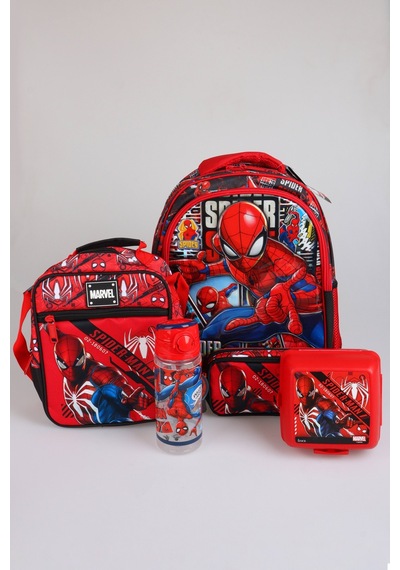 X Dekomus Lisanslı Spiderman Gamevers Collection Okul,kalem Ve Termoslu Beslenme Çantası,beslenme Kabı,matara Seti 165-Koyu Yeşil