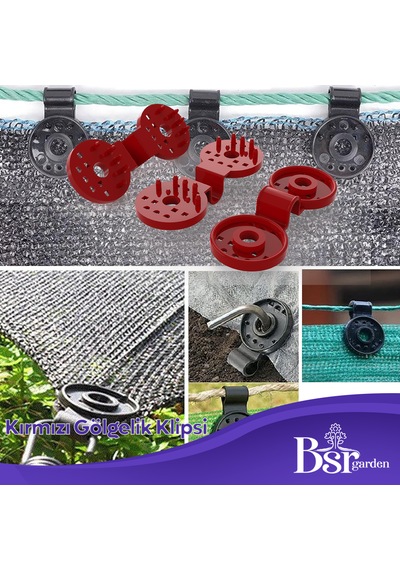 Gölgelik Klipsi Uv Katkılı 50 Adet Bsr Garden