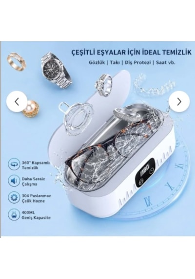 Ultrasonik Temizleyici Gözlük Takı Temizleme Makinesi 220v Dijital Ultrasonik Yıkama Cihazı