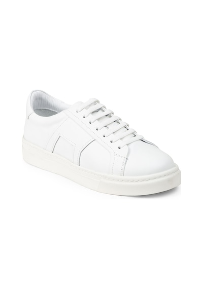 Deery Erkek Beyaz Hakiki Deri Sneaker Ayakkabı - 02002mbyzc01 Beyaz
