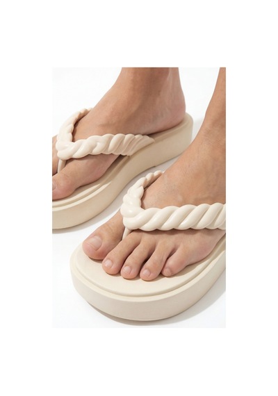Rope Kadın Parmak Arası Terlik Açık Bej 35/40 6314132