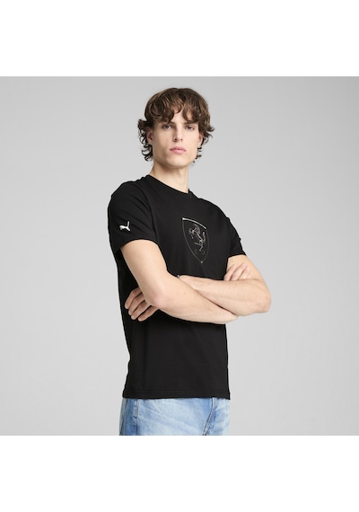 Puma 63018901 Ferrari Race Tl Big Shield T Erkek Spor Tişört SIYAH