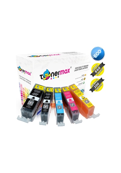 Canon Pixma Mg6150 Uyumlu Kartuş Seti / Canon Pgı 525 Pgbk / Cli