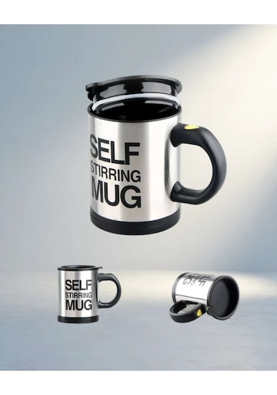 Ergonomik Kendi Kendini Karıştıran Termos Kupa 350 Ml Ofis Kullanımı