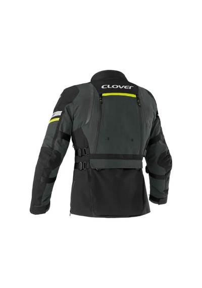 Clover Gts-5 Korumalı Motosiklet Montu Füme Sarı
