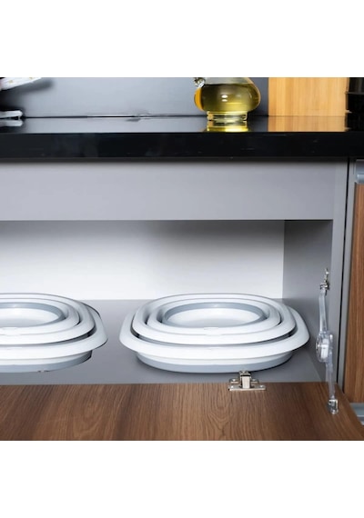 Orret Home Katlanabilir Silikon Badya,akordiyon Plastik Leğen,katlanabilir Leğen 31x31 Genel