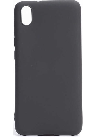 Noktaks - Redmi 7a Uyumlu - Kılıf Mat Soft Esnek Premier Silikon Kapak - T9658 - Siyah Siyah