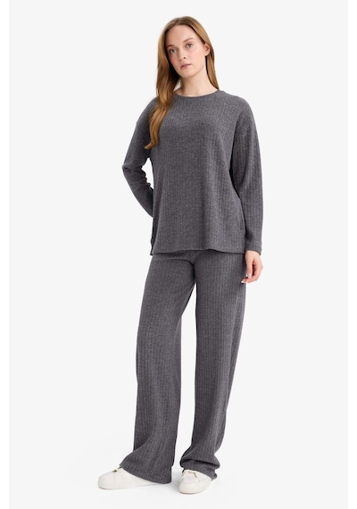 Defacto Straight Fit Düz Paça Selanik Kumaş Pantolon E9910ax25wnar169 Antrasit-ar169