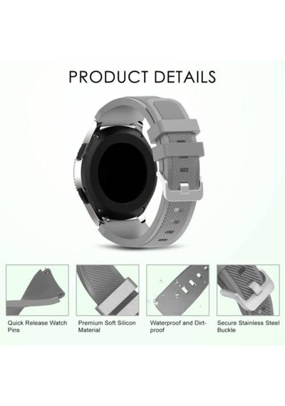 Huawei Watch Gt1 Gt2 Gt3 46Mm Akıllı Saat Kordonu Silikon Kayış (418202162)