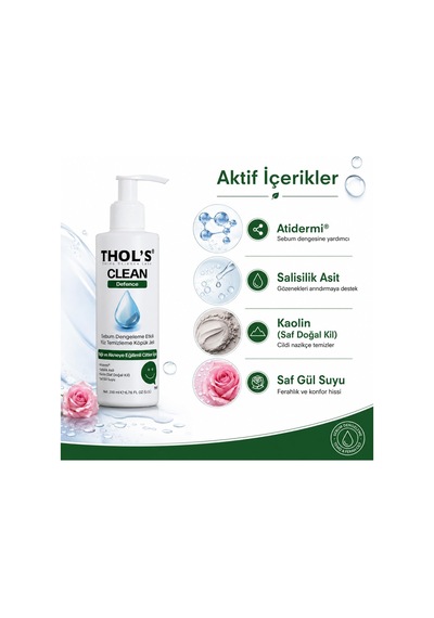 Tr S Tb4 Sivilce Karşıtı Ve Sebum Dengeleyici Yüz Temizleme Jeli - Salisilik Asit & Kaolin Kil 200 Ml