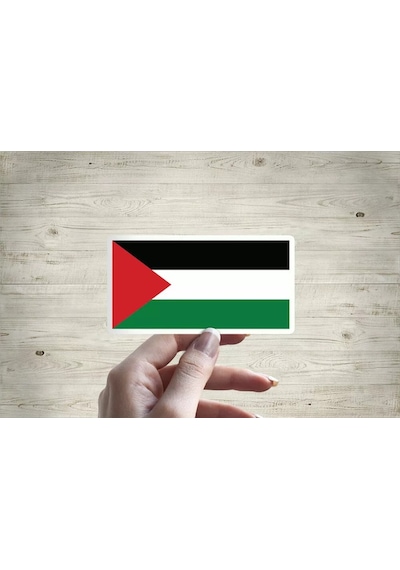 Palestine Palestinian National Flag Ulusal Bayrak 12cm 2 Adet