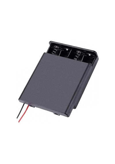 Powermaster 4'lü Aa Kapaklı Switch'li Pil Yuvası Ic-233f