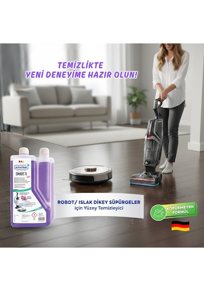 Actoclean Smart R Robot & Islak Dikey Süpürgeler İçin Egzotik Kokulu Konsantre Yüzey Temizleyici Tekli